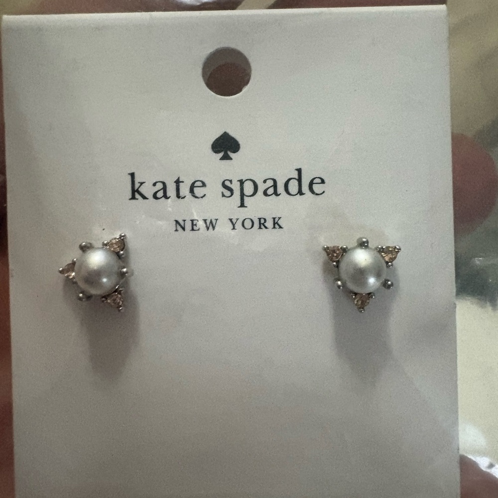 Kate Spade Champagne Gem Earrings